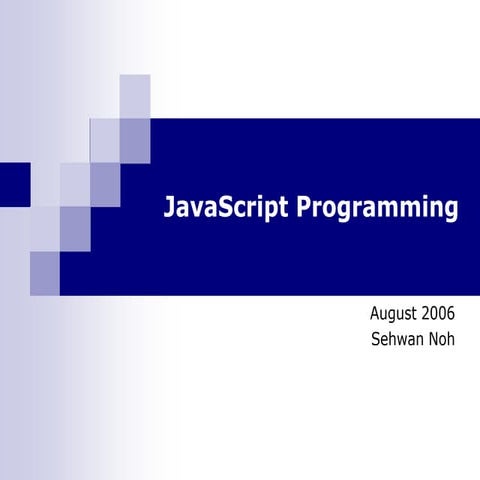 JavaScript Programming
