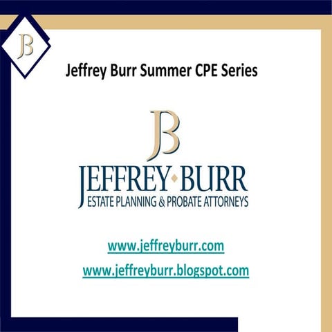 Jeffrey Burr Cpe Presentation 6 10 10