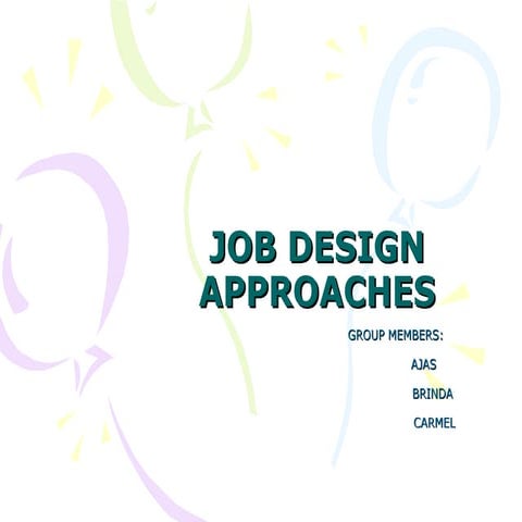 Job design