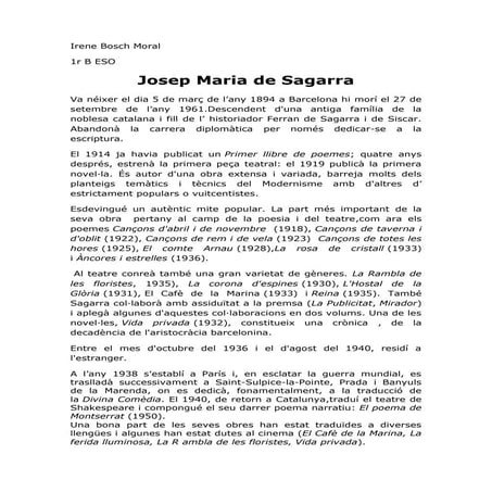 Josep Maria de sagarra