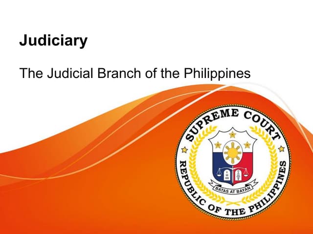 Judicial branch of the philippines