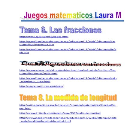 Juegos matemáticos