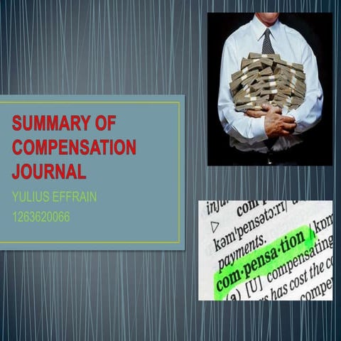 Jurnal kompensasi yulius effrain