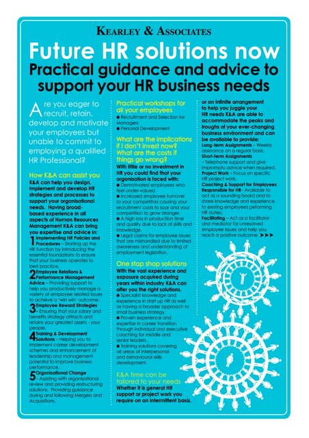 K&amp;A E Leaflet Sept 2009