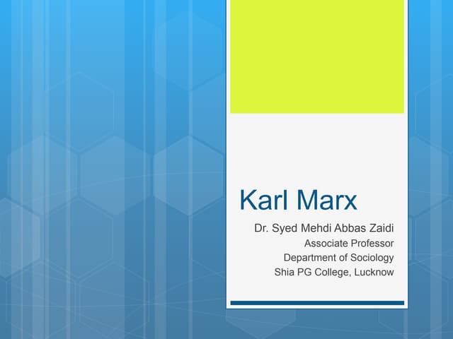 Karl marx