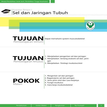 Sel dan Jaringan Tubuh