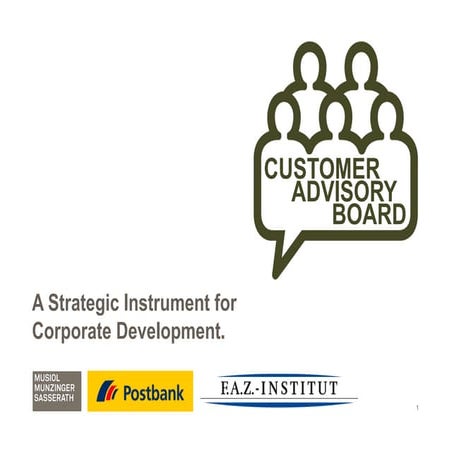 Study "Customer Advisory Boards"