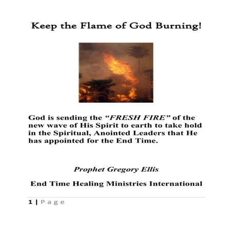 Keep the Flame of God Burning