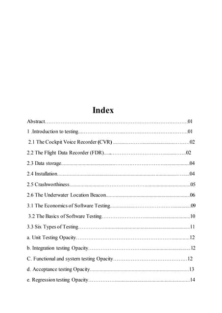 Abstract    Black box flight recorders 