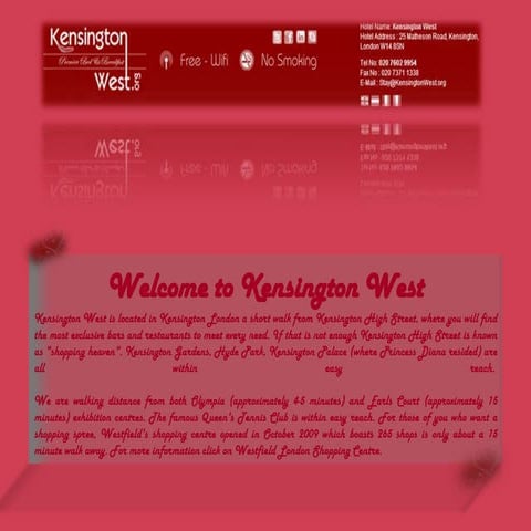 Kensington West Hotel News Letter Feb 2013 