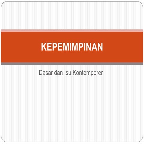 Kepemimpinan
