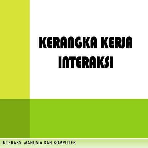 Kerangka kerja interaksi