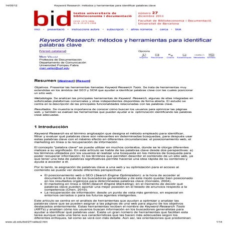 Keyword research mvallez