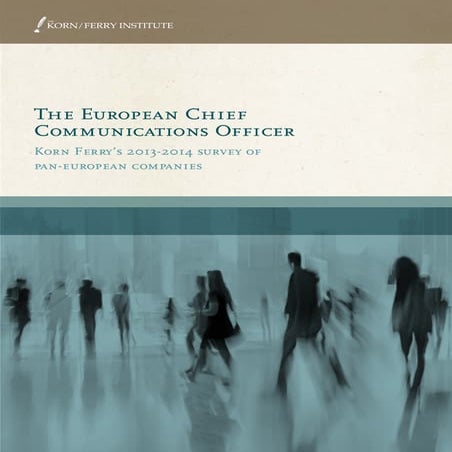 The European Chief Communications Officer