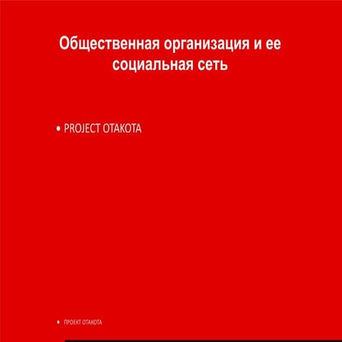 Общественная организация и ее возможности