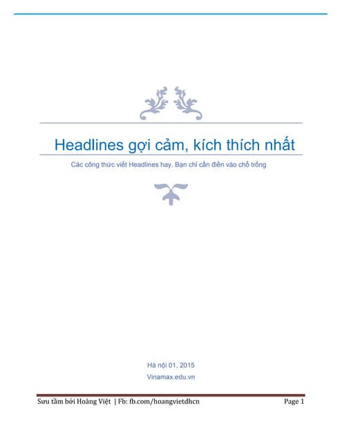 Giật tít cho bài PR 