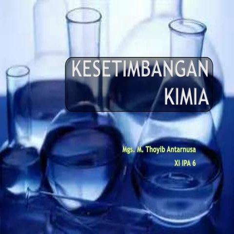 Kesetimbangan Kimia