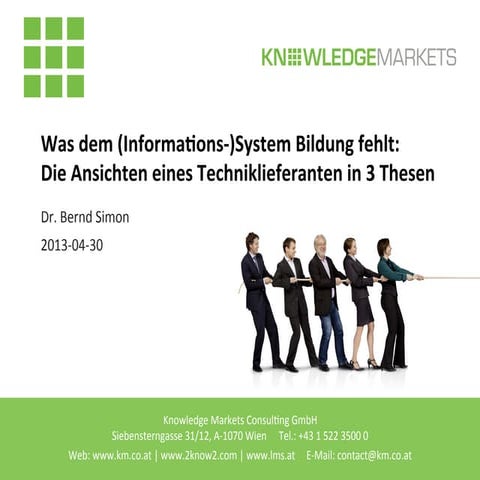 Was dem (Informations-)System Bildung fehlt: Die Ansichten eines Technikliefe...