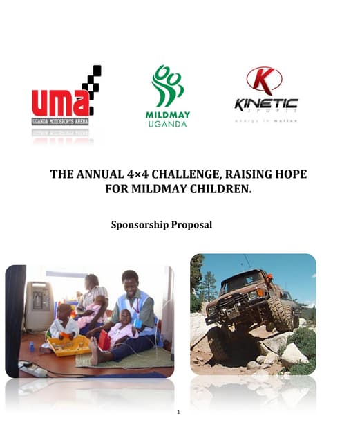 Kmg Uma 4 X4 Challenge Sponsorship Proposal
