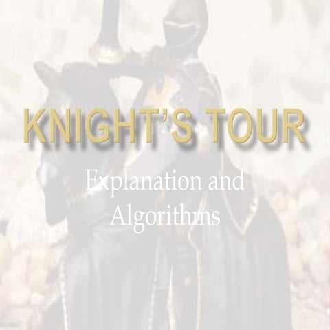 Knight’s tour algorithm