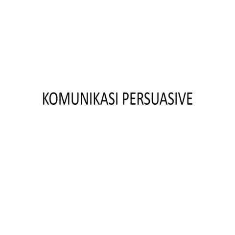 Komunikasi persuasive