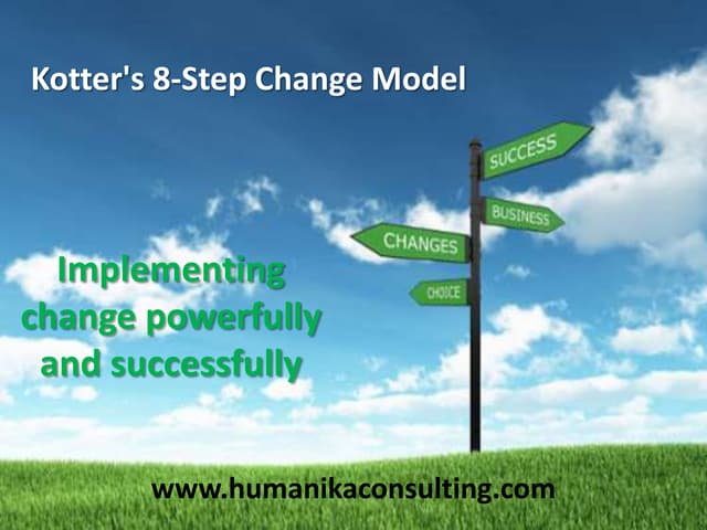Kotter's 8 step change model