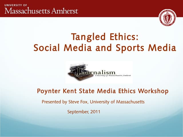 Tangled Ethics: Social Media and Sports Media