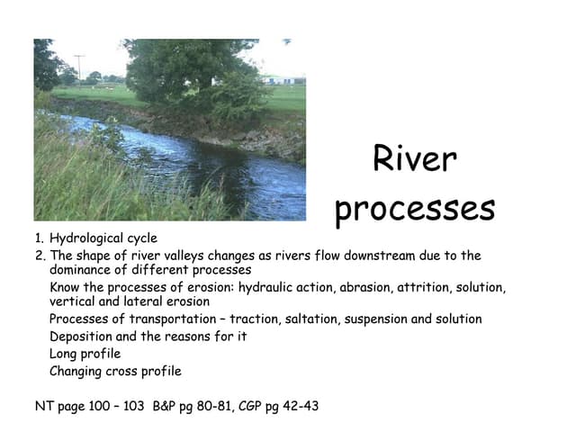 L1 River Processes