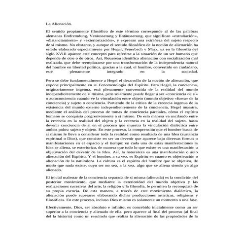 La alienación