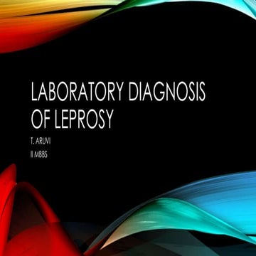 Laboratory diagnosis of leprosy