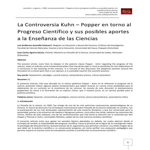 La controversia kuhn – popper