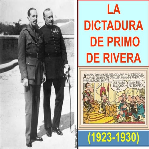 La dictadura de primo de rivera