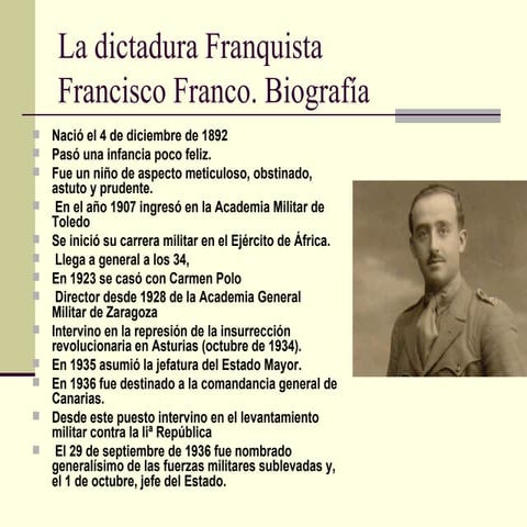 La Dictadura Franquista