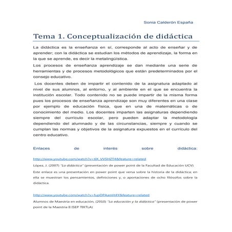 La didáctica (aportación)