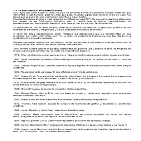 La electricidad y el circuito electrico