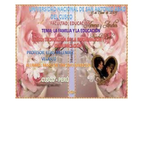 La familia y la educacion