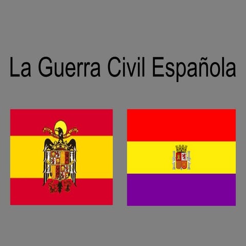 LA GUERRA CIVIL ESPAÑOLA