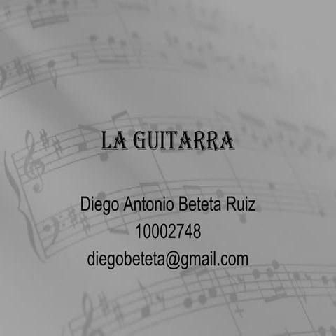La guitarra