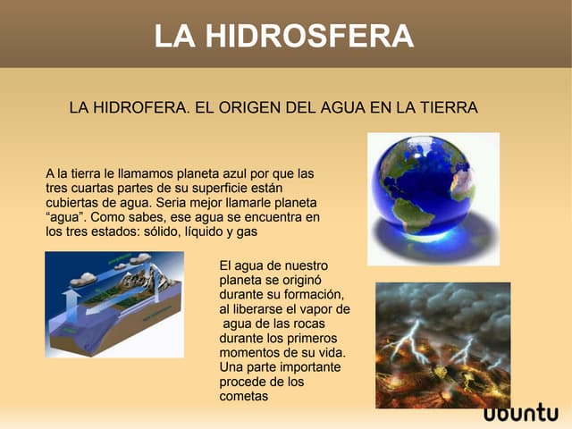 La hidrosfera