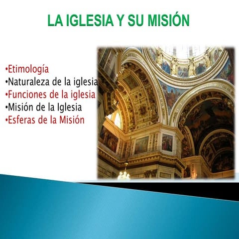 La iglesia y su misión