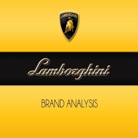 Lamborghini brand analysis