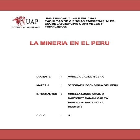  La minera en el peru
