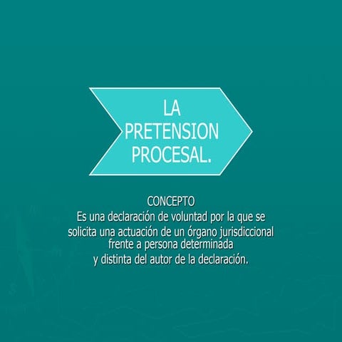 La pretension procesal