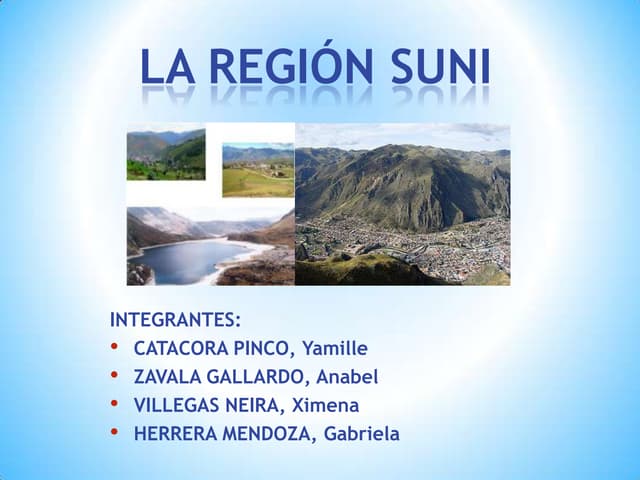 La región suni