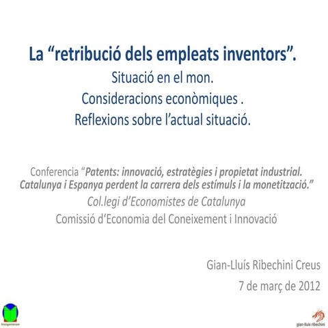 La “retribució dels empleats inventors”   vers sldsh