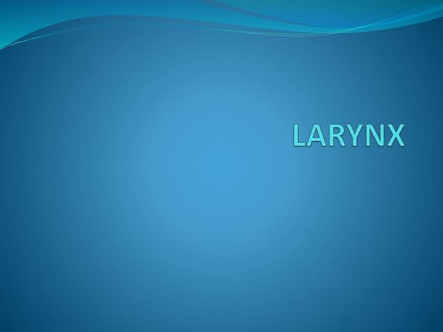 Larynx