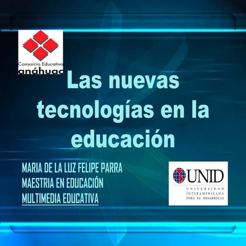 Las nuevas tecn. en la educ. luz