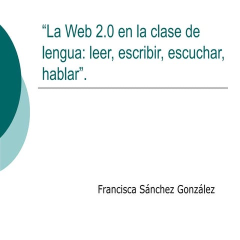 Las web 2.0 en la clase de lengua para web
