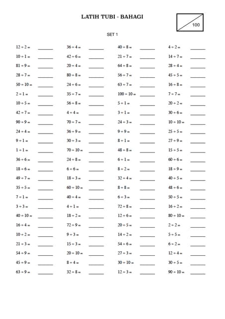 Latih Tubi -  Bahagi