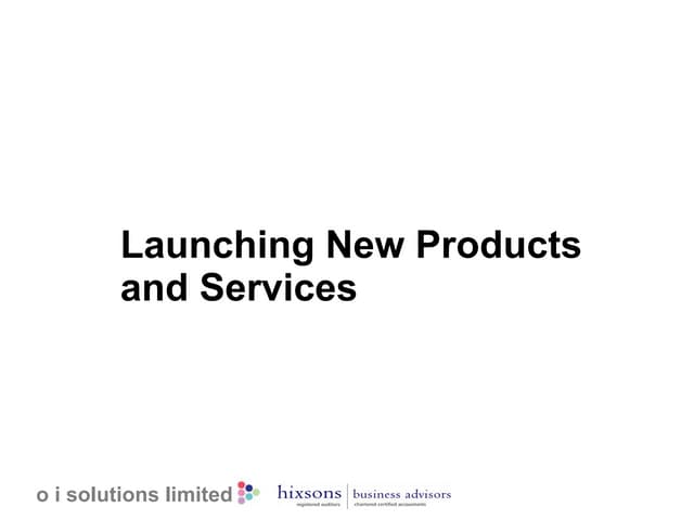 Speed Wins: Launching new products and services. pptx